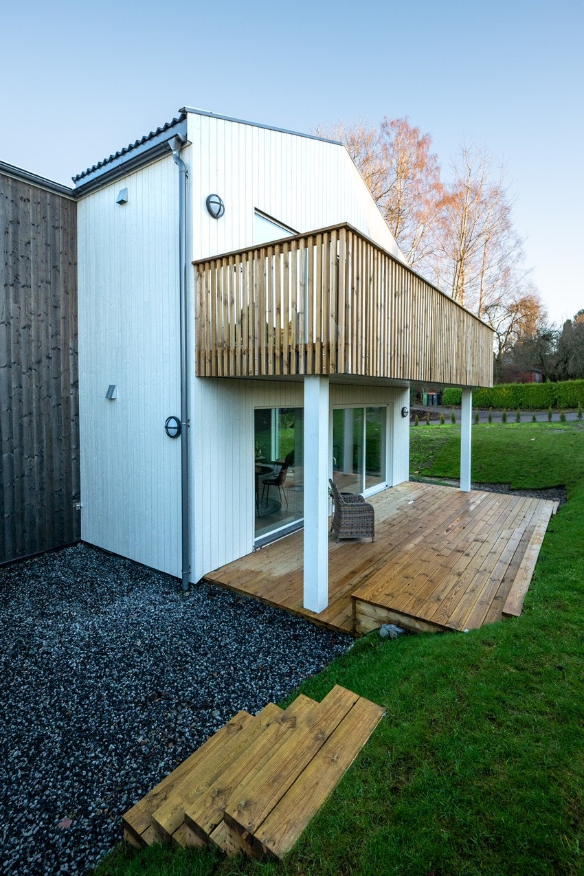 God plass for utemøbler på terrassen Galleribilde