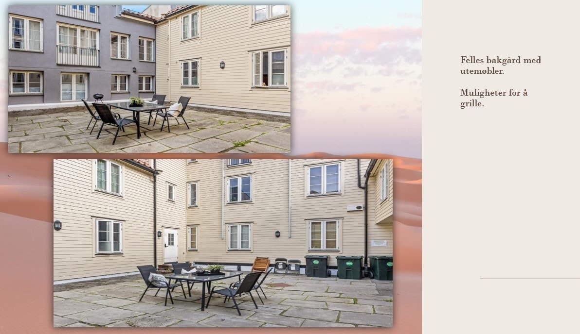 Fantastisk fin bakgård - mulighet for grilling Galleribilde