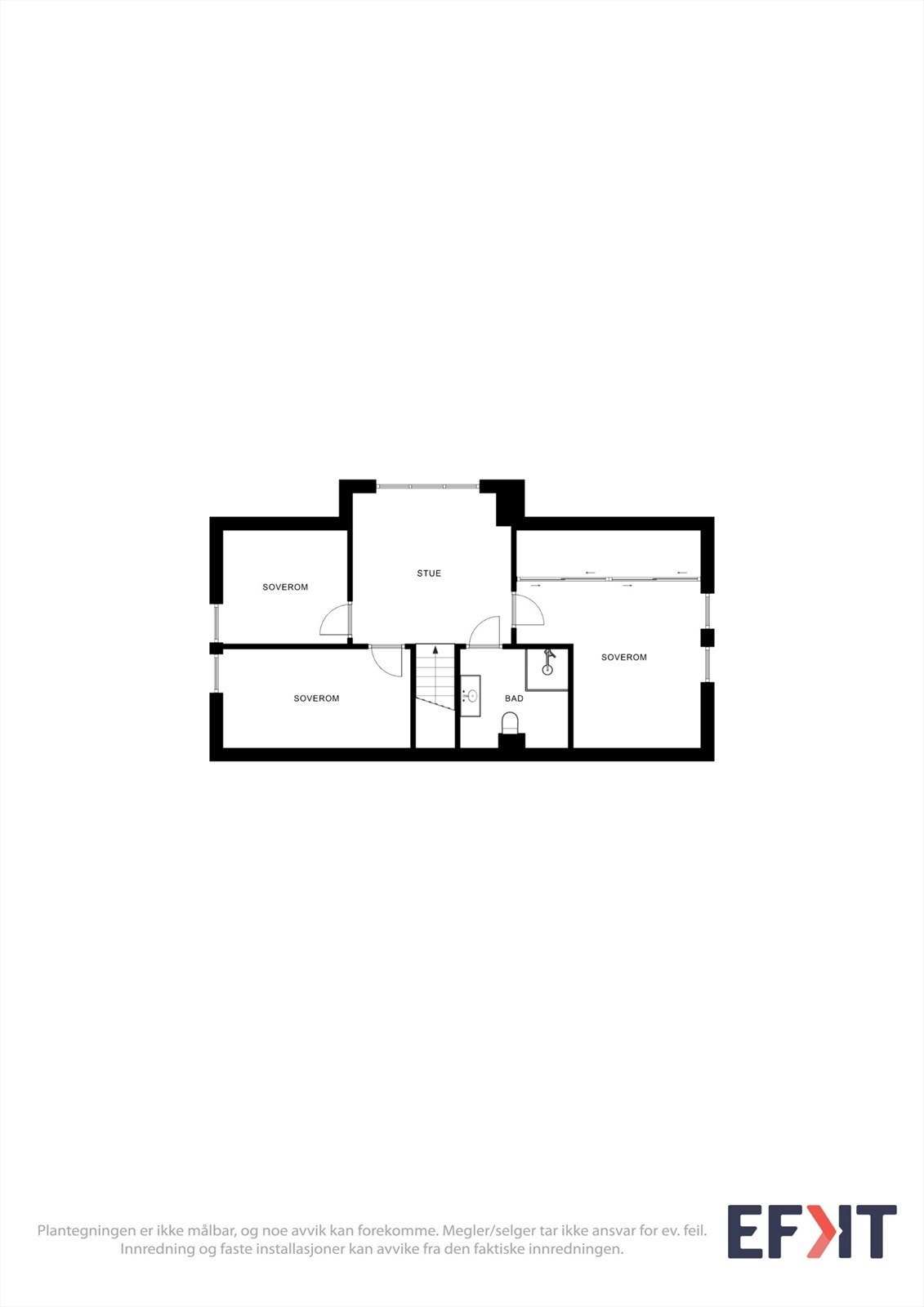 I 2. etasje finner du loftstue, tre soverom og nytt bad for optimal familiekomfort. Galleribilde