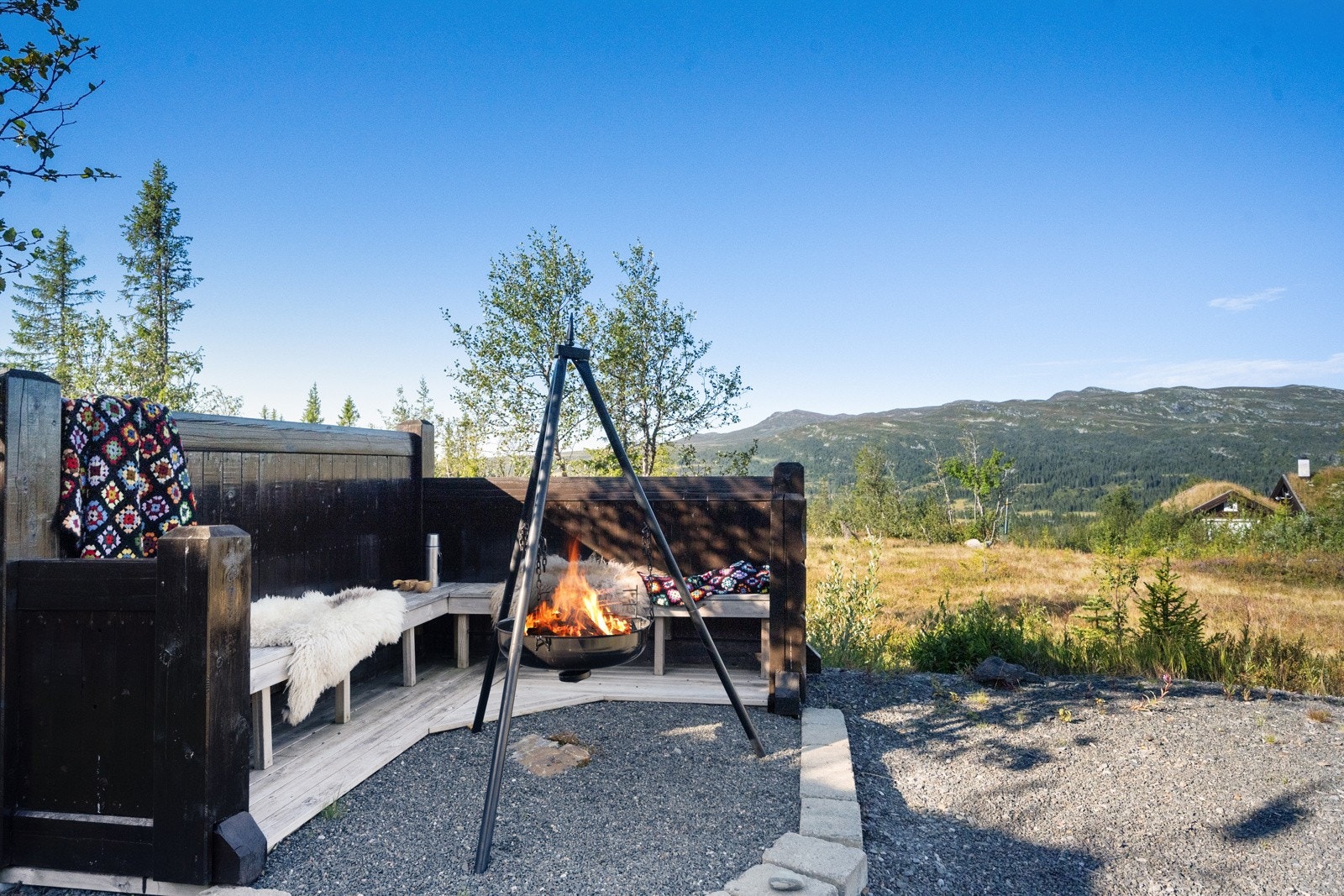 Området byr på gode solforhold og nydelig utsikt! Galleribilde