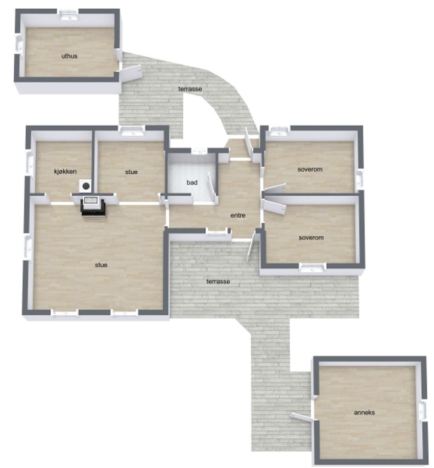 Plantegning Galleribilde