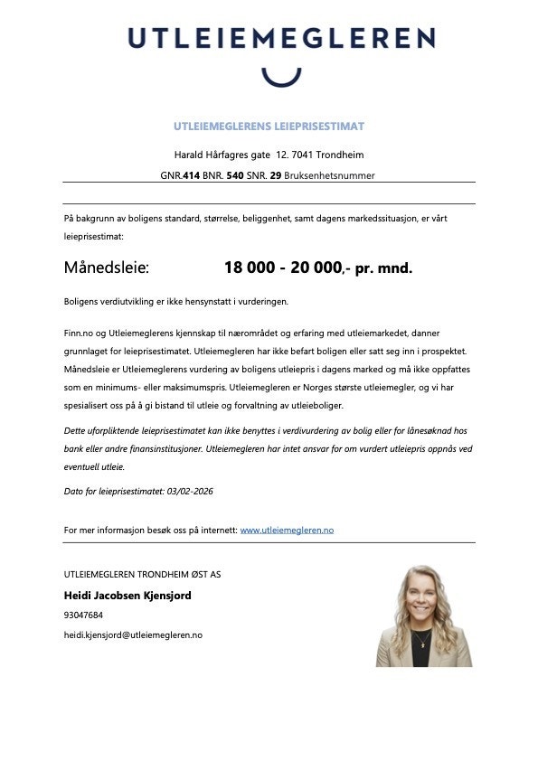 Leieprisestimat Galleribilde