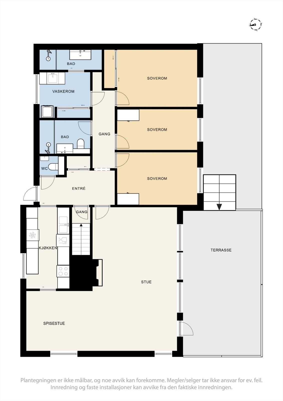 Plantegning første etasje. Galleribilde