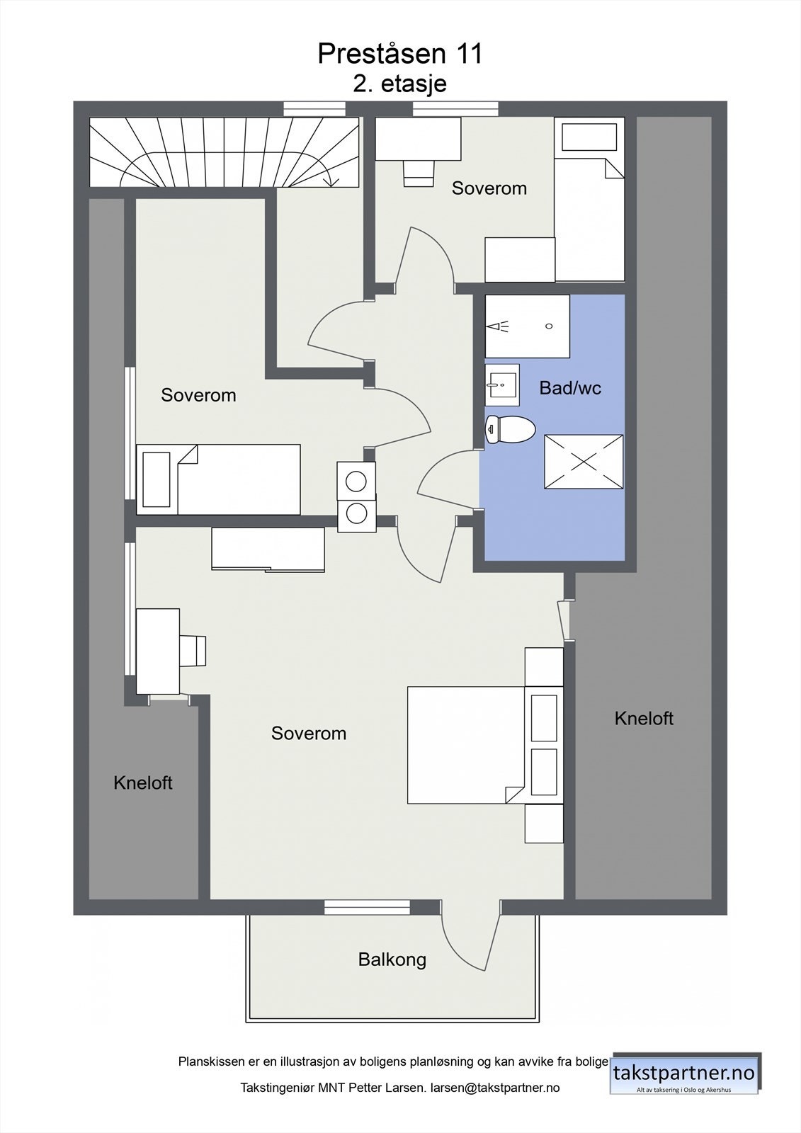 Planskisse 2. etasje. Galleribilde