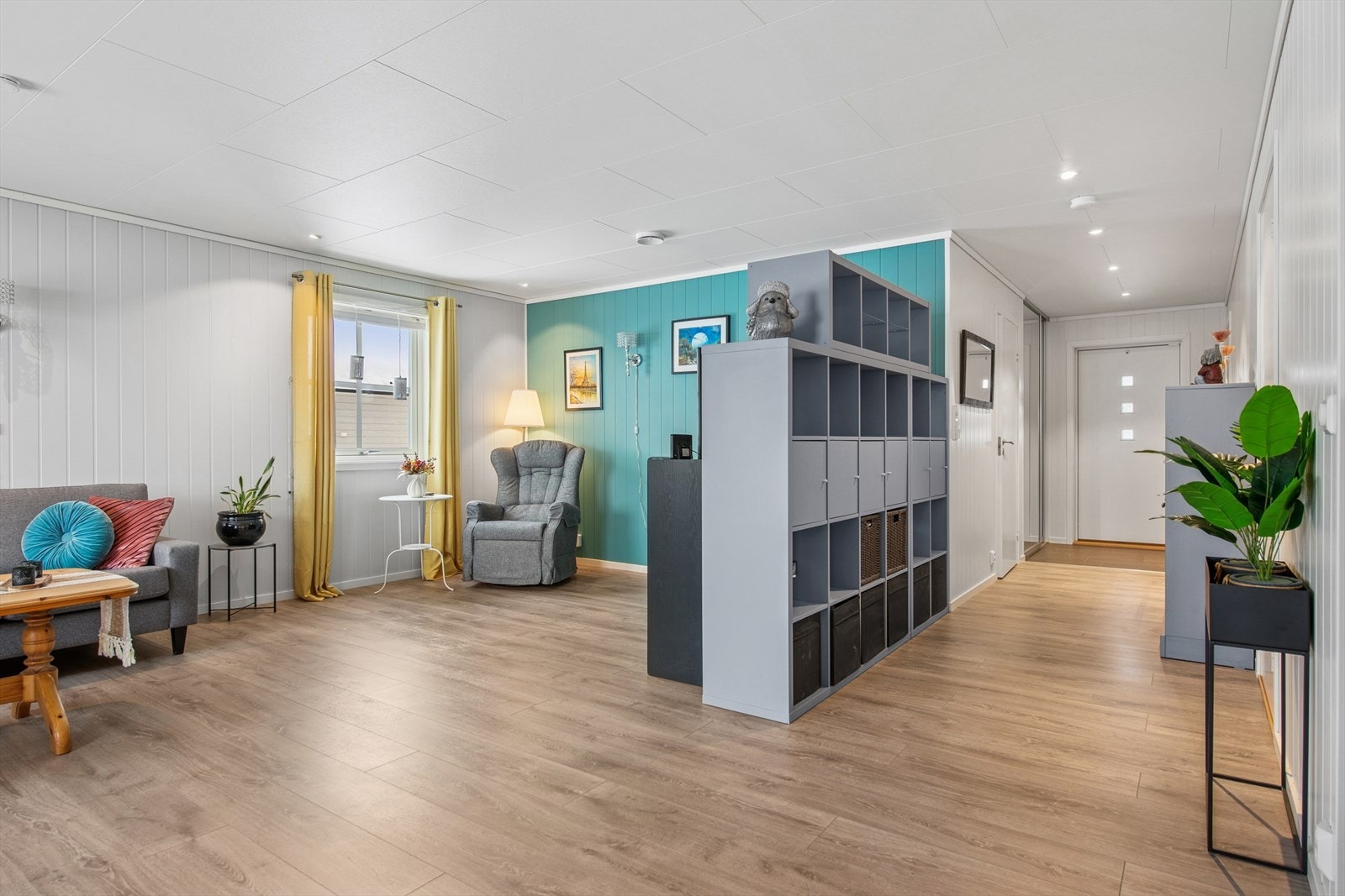 Mulighet for å etablere soverom nr.3 i den ene delen av stua Galleribilde