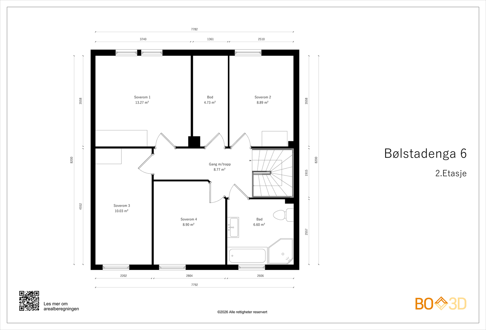 Plantegning 2. etasje Galleribilde