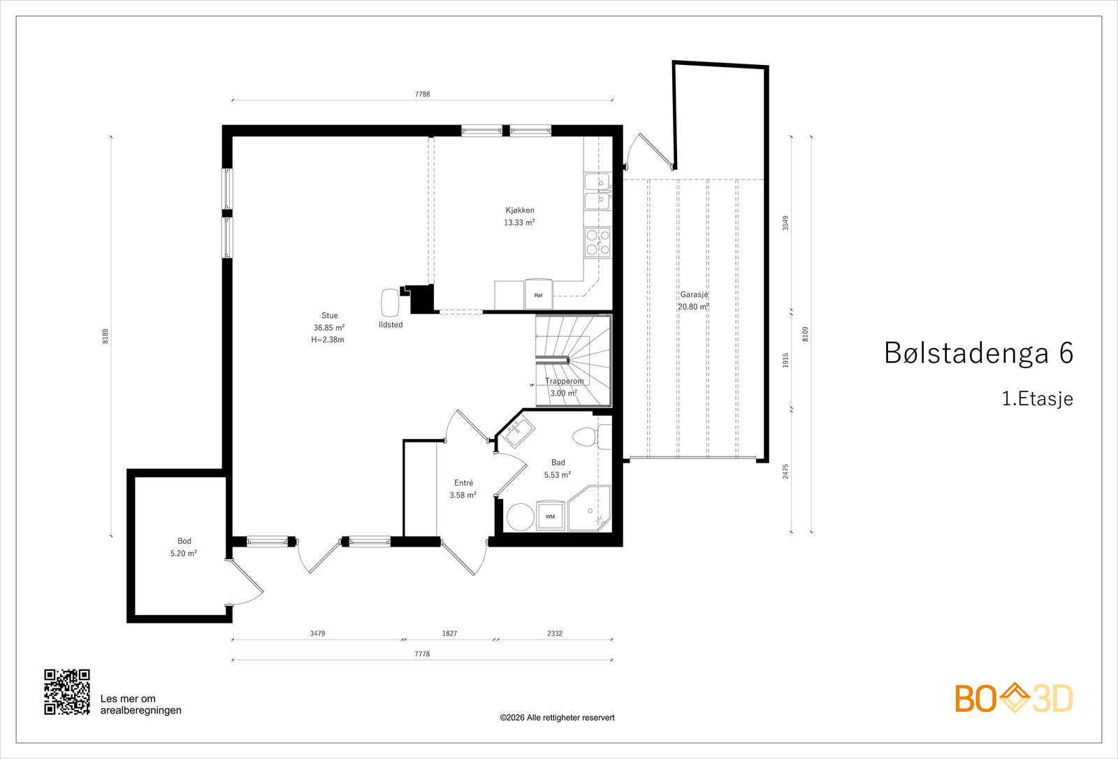 Plantegning - 1. etasje Galleribilde