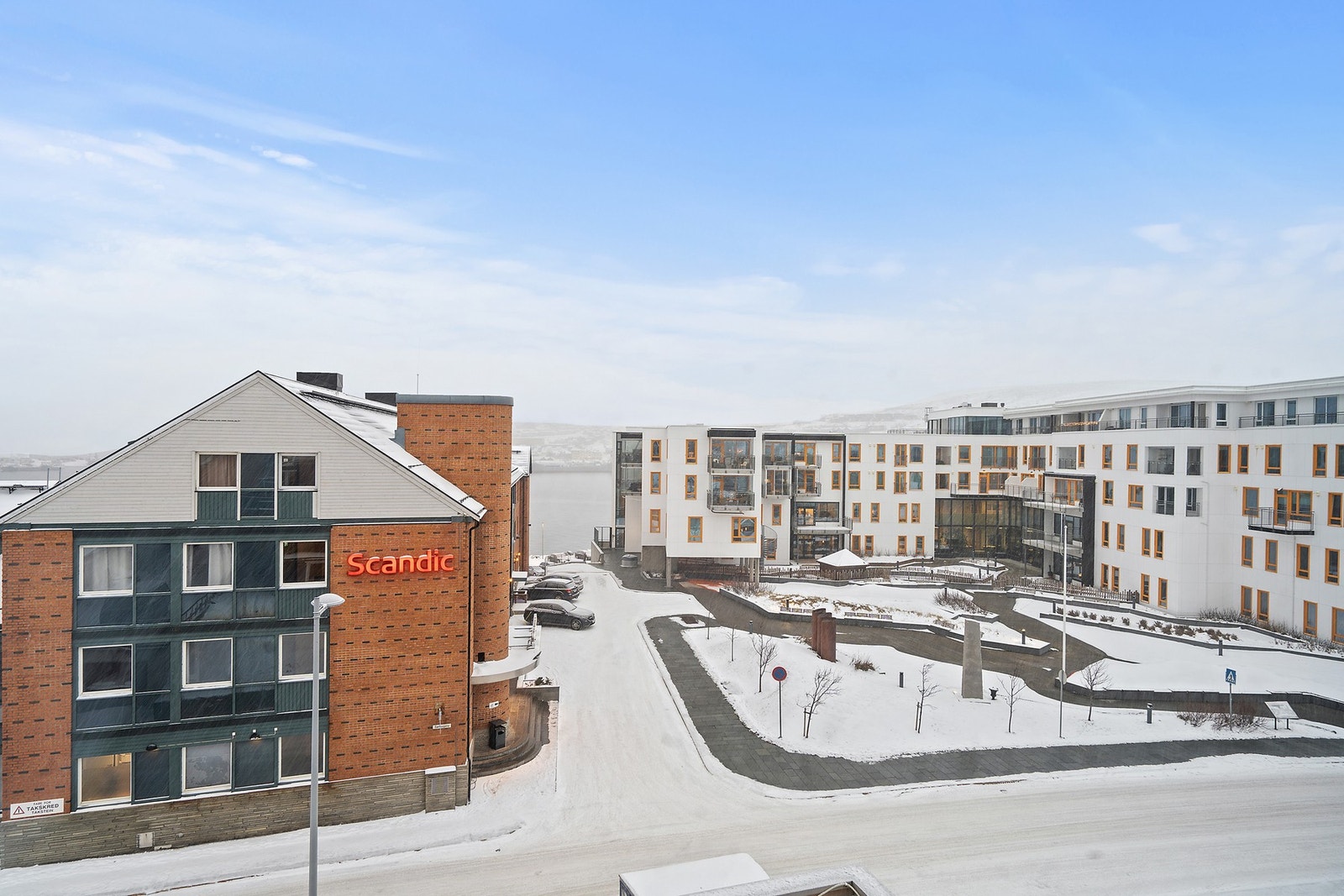 Utsyn fra balkong Galleribilde