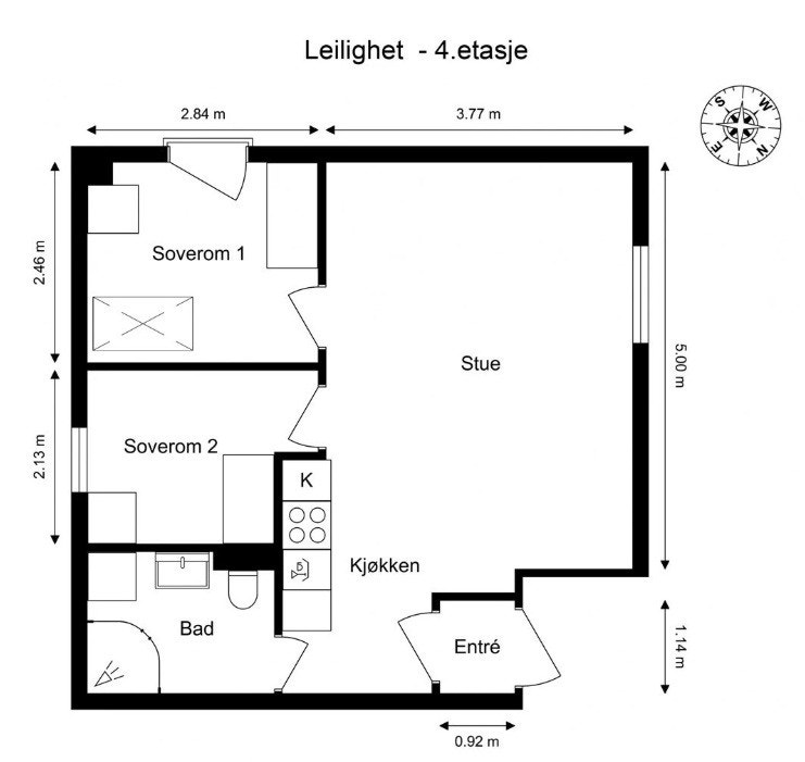 Plantegning Galleribilde