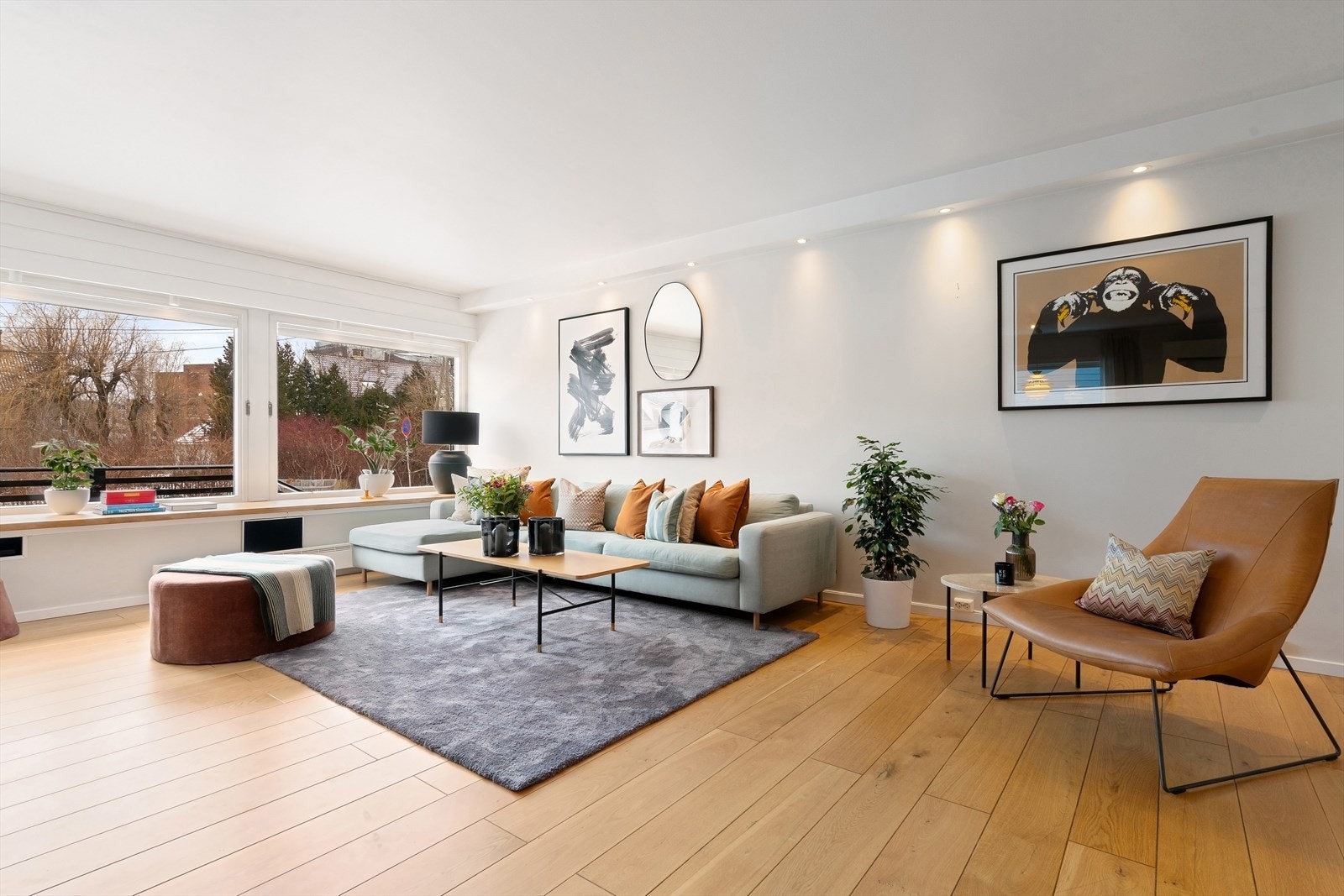 Stor og hyggelig stue Galleribilde