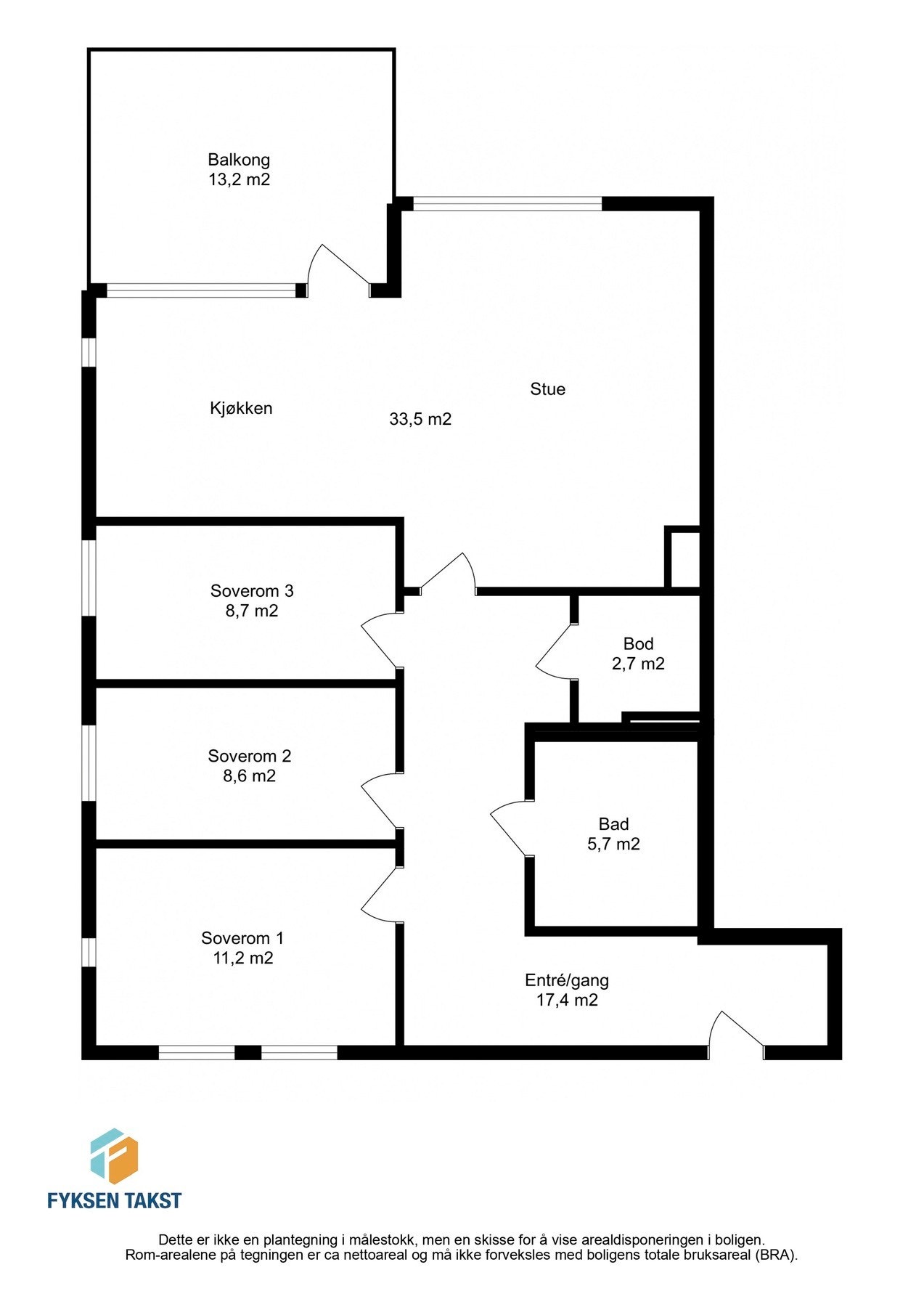Planskisse 2.etg. Galleribilde
