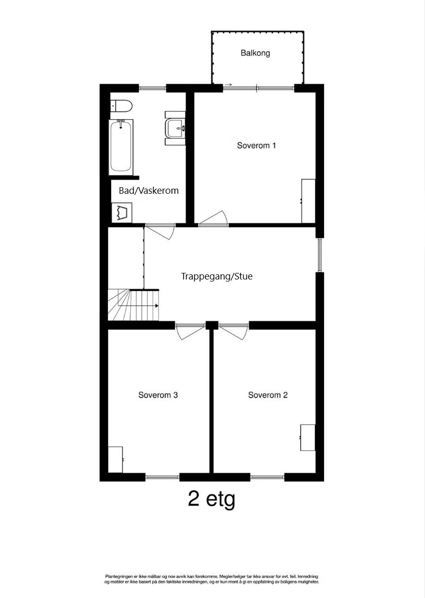 Plantegning 2. etasje. Galleribilde