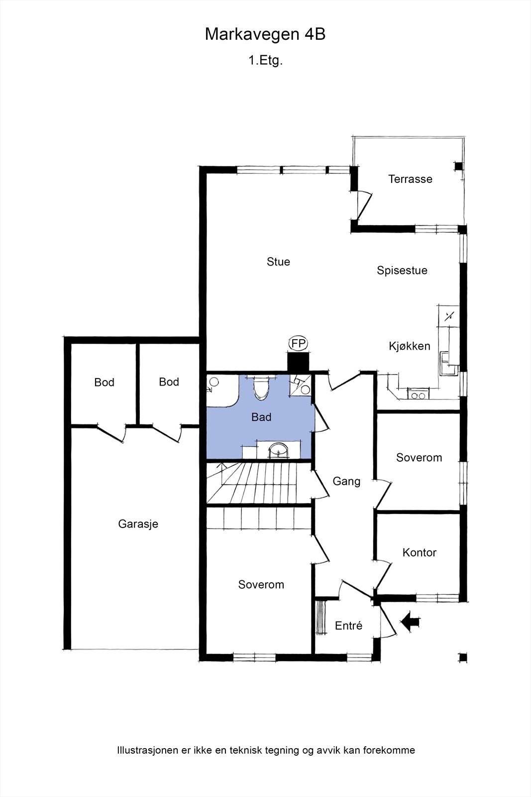 Markavegen 4B 1etg Galleribilde