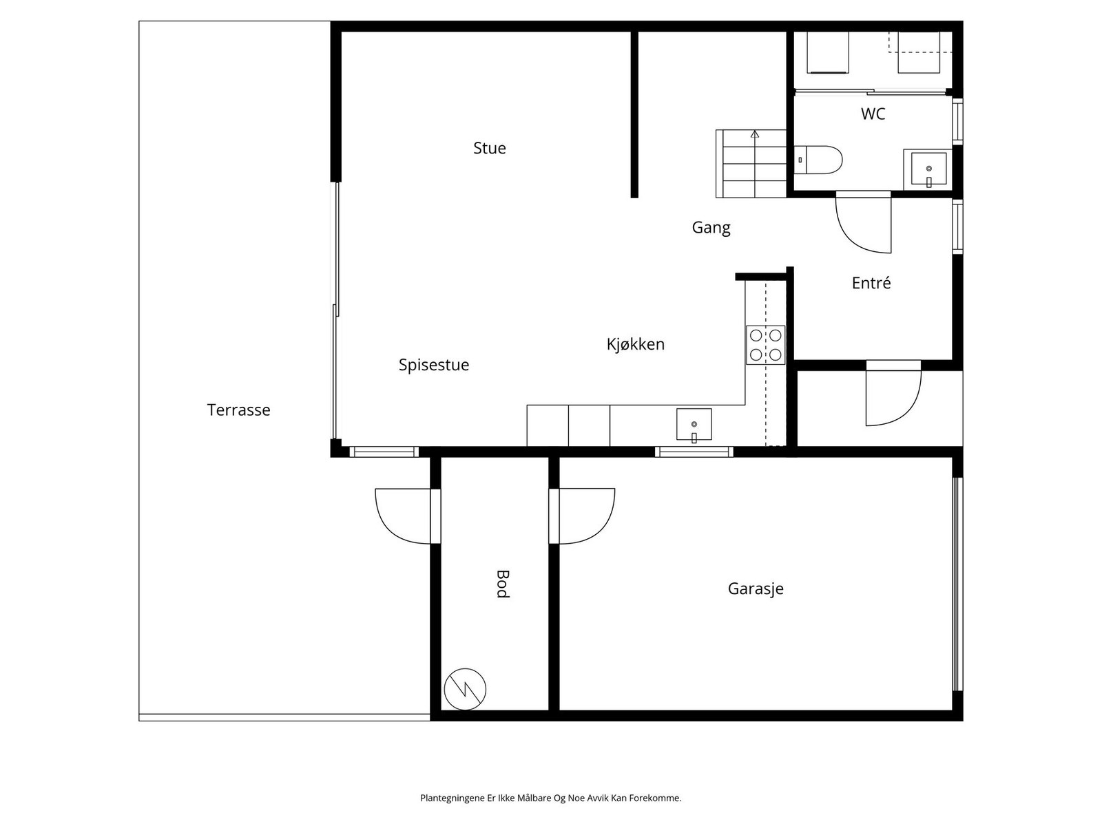 Planskisse 1. etasje. Galleribilde