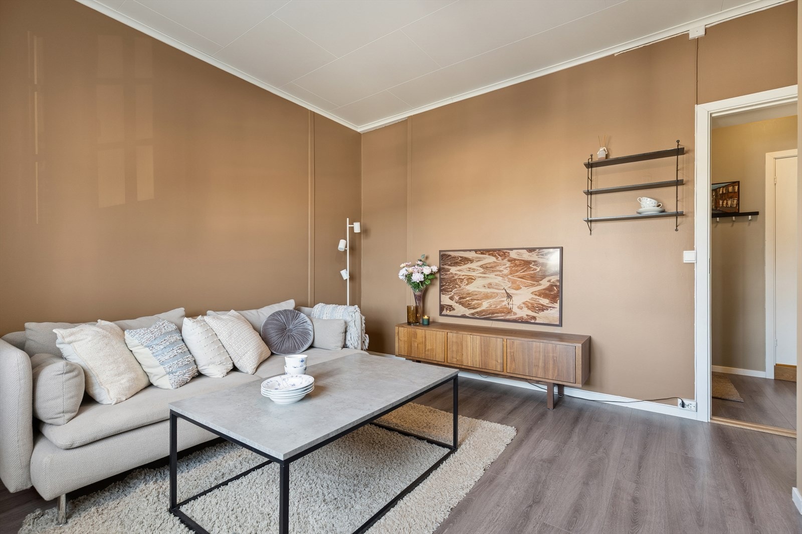 Nydelig fargevalg på veggene. Galleribilde