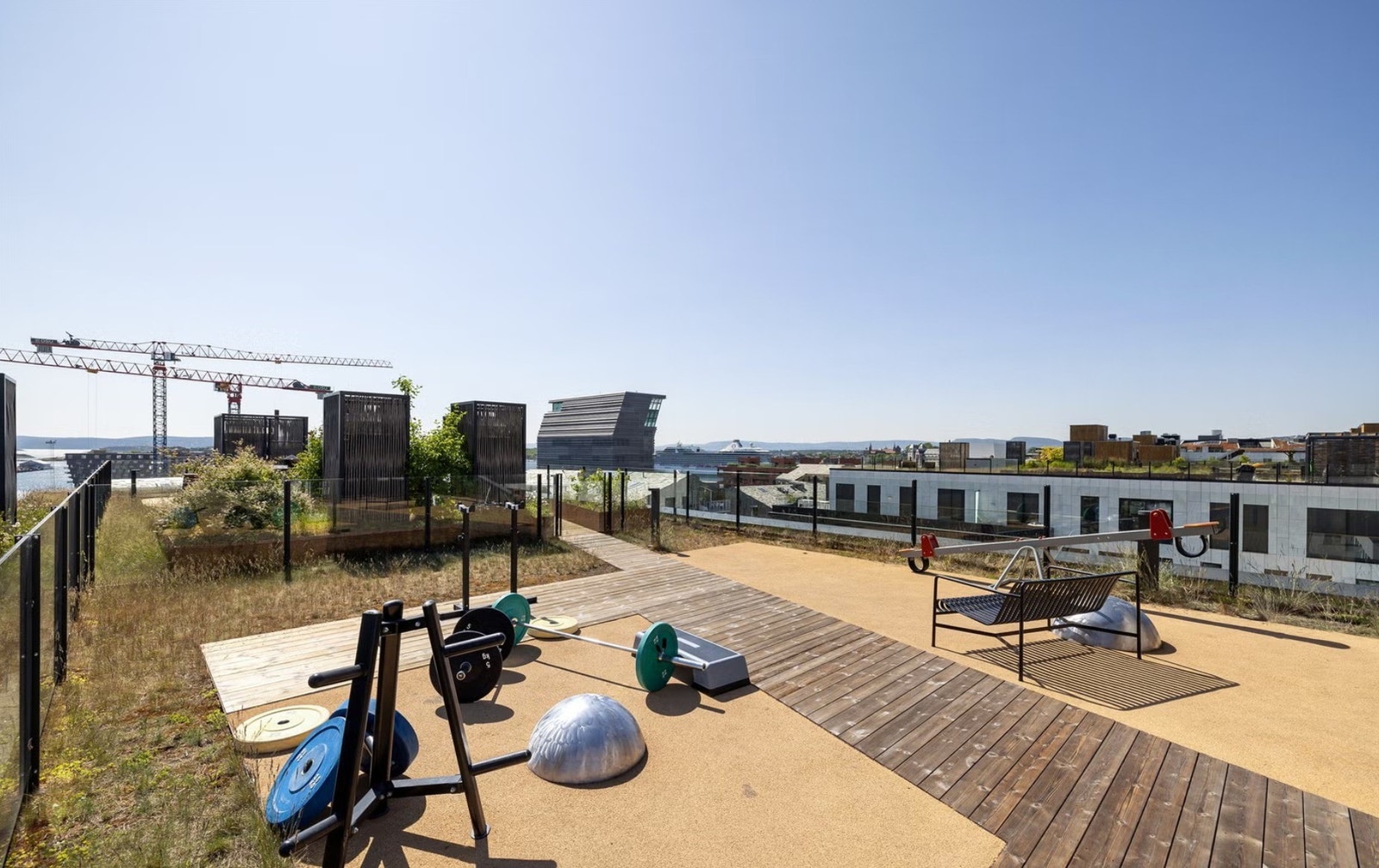 Lekker felles takterrasse Galleribilde