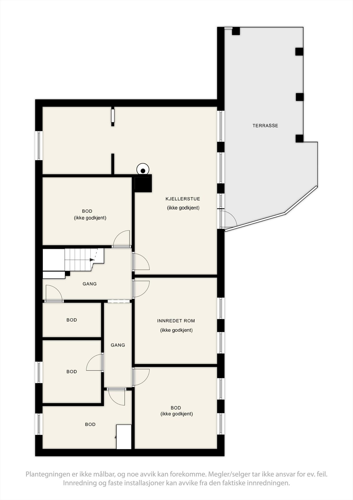 Plantegning kjeller Galleribilde
