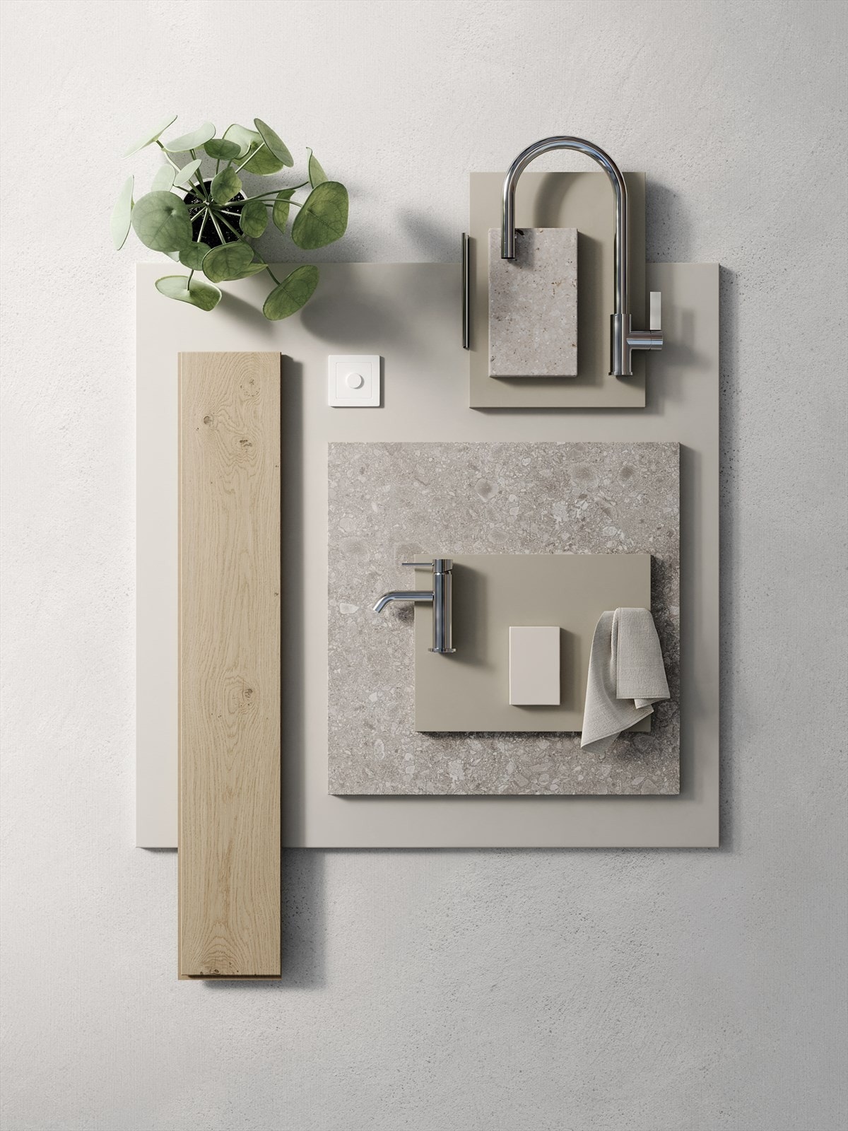 Materialpalett konsept 1. Galleribilde