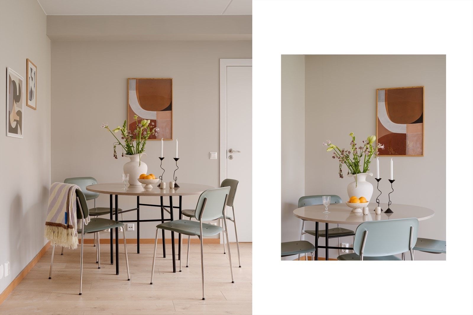 Spiseplassen finner sin naturlige plass i hjørnet. Galleribilde