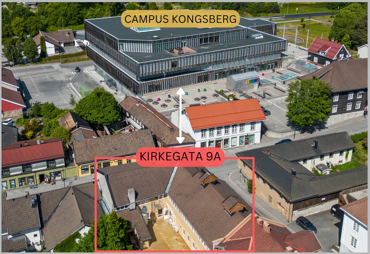 Bo kun 10 meter fra Universitetet/Krona i en helt ny leilighet med 130 m² privat terrasse! Kiwi, vinmonopol og treningssenter rett utenfor døren! Galleribilde