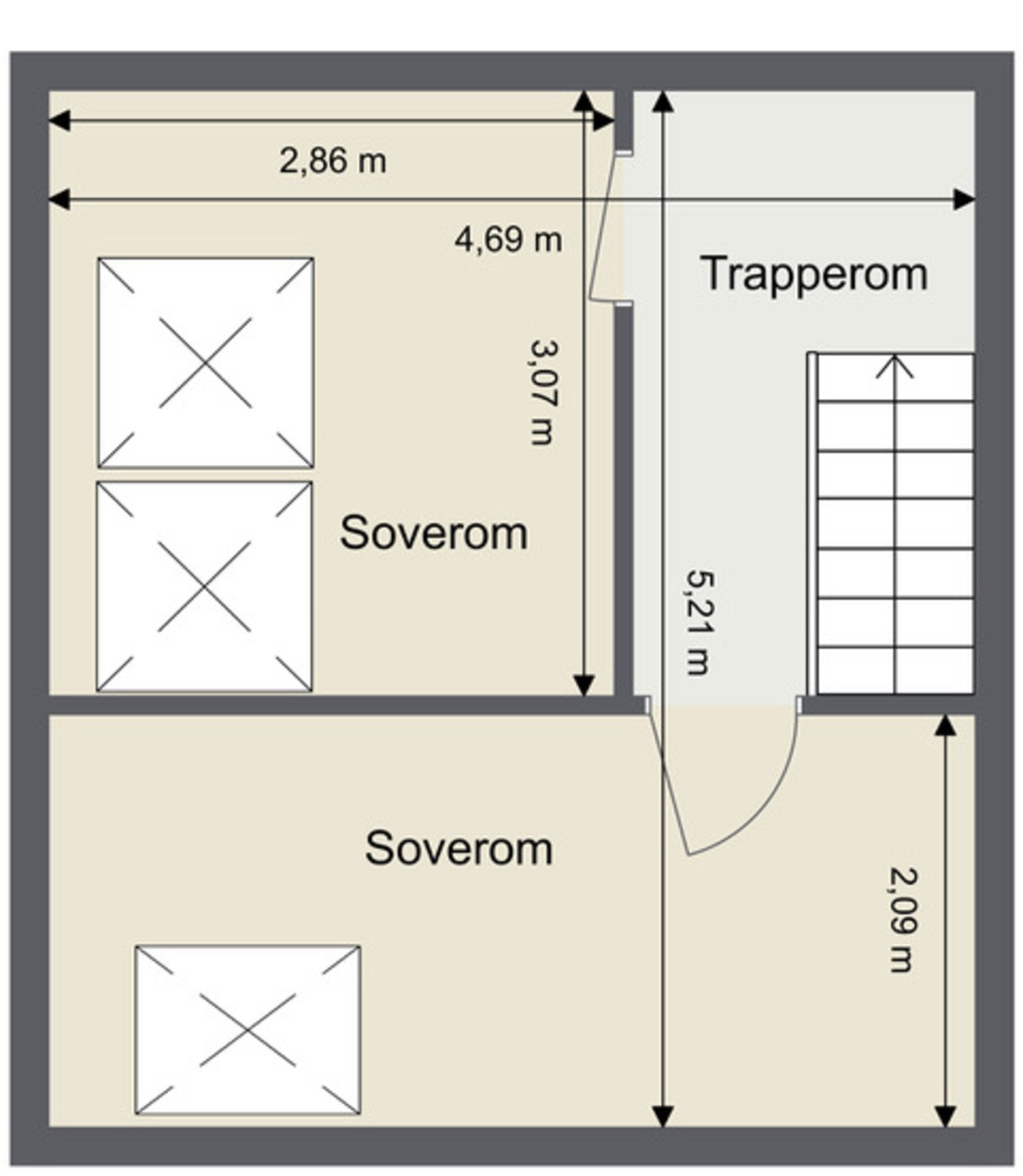Plantegning 2 etasje Galleribilde