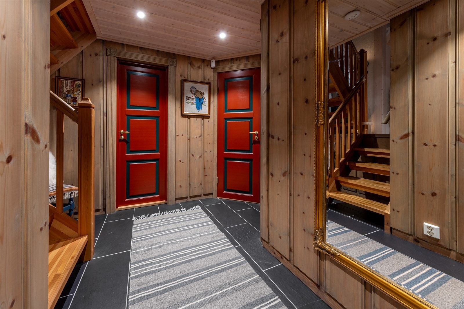 Hytta har i alt 5 soverom slik det er i dag Galleribilde