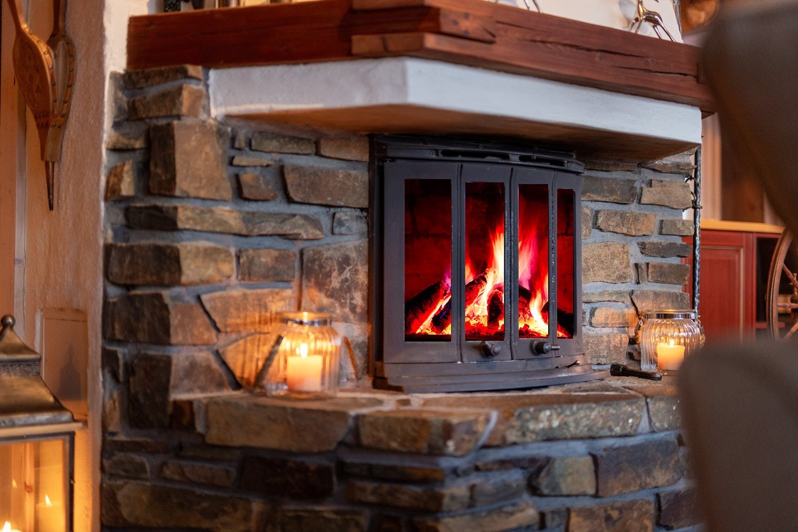 Peis forblendet med naturstein Galleribilde