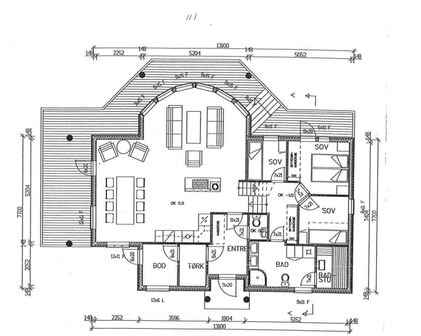Plantegning Galleribilde
