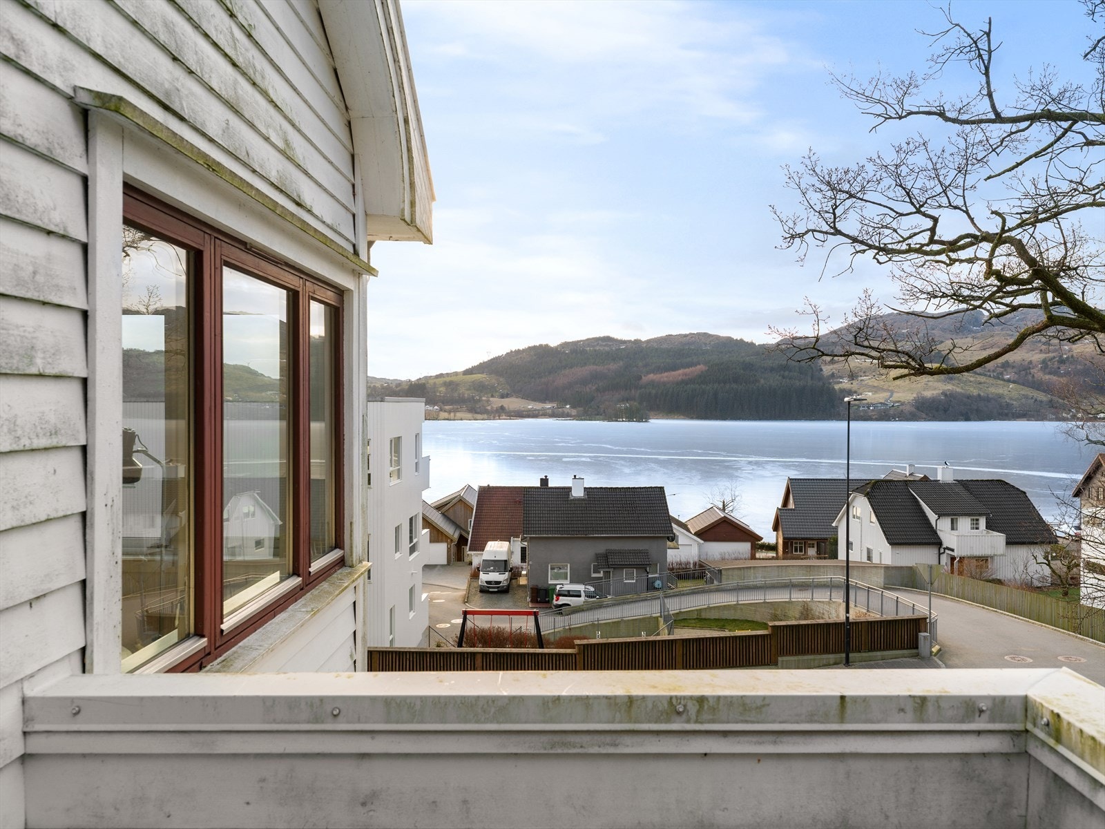 Utsikt fra balkong i 2.etg Galleribilde