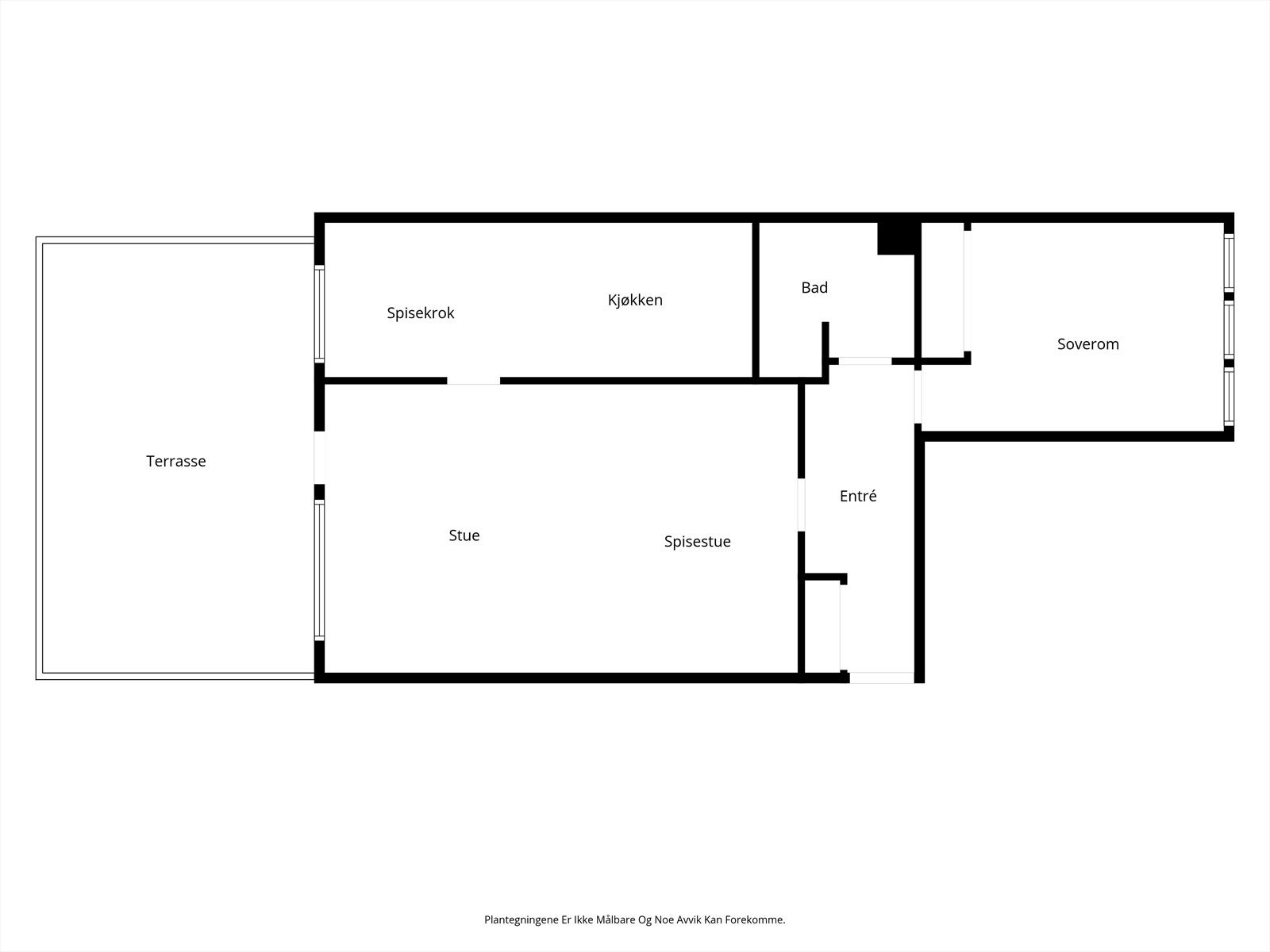 Ta en titt på planskissen og gjør deg kjent med romfordelingen! Galleribilde