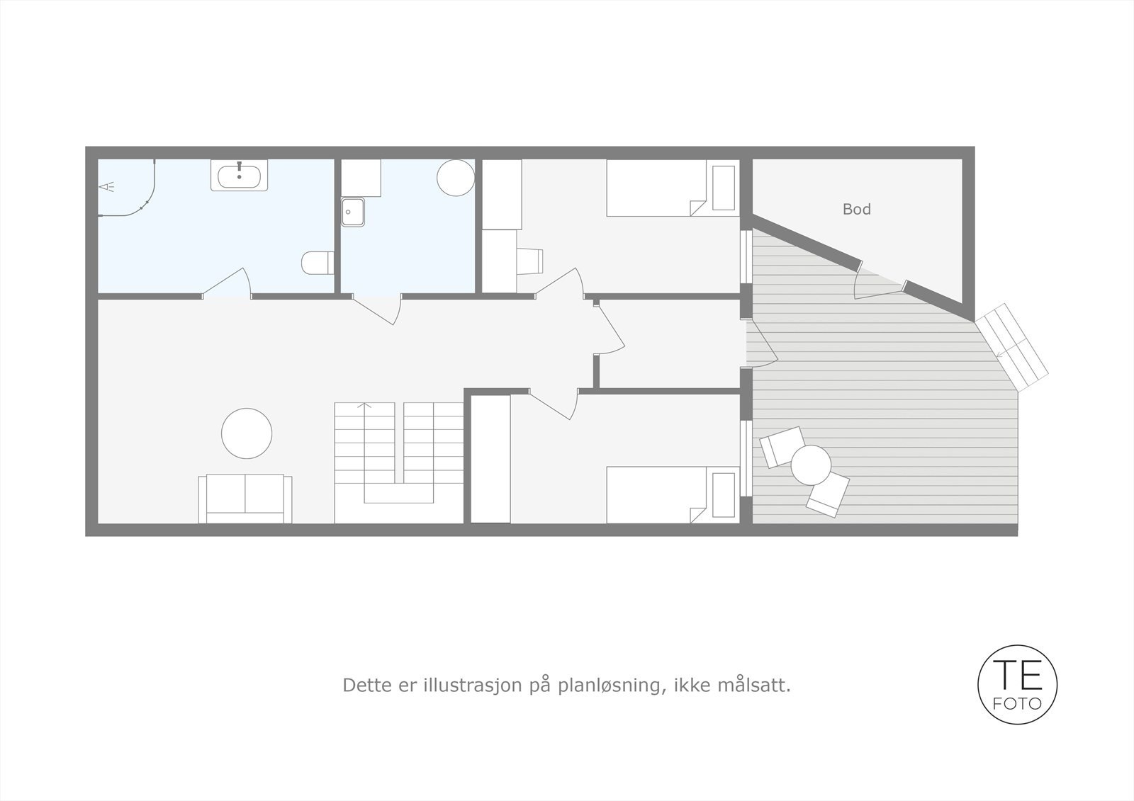 Plantegning 1. etasje. Galleribilde
