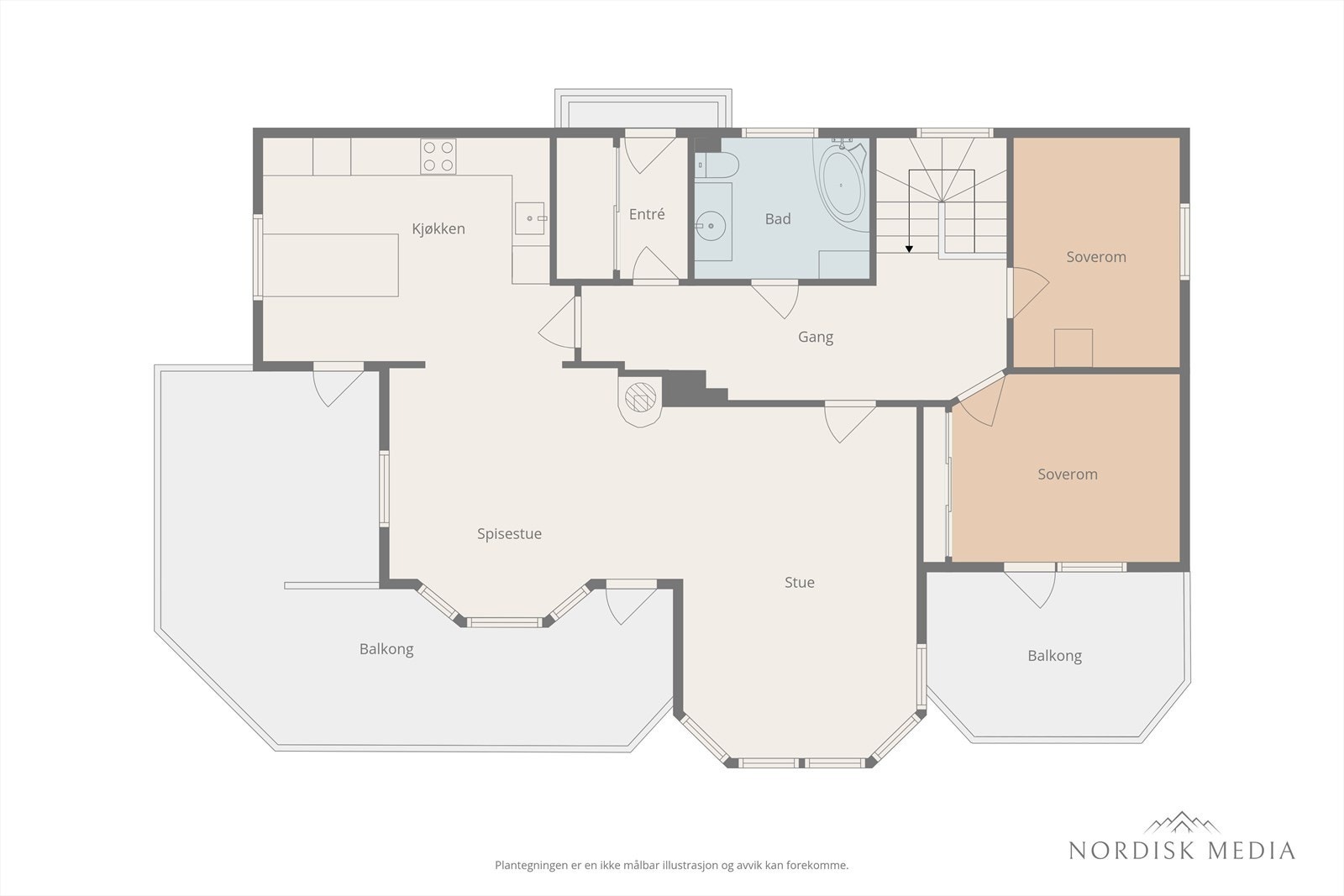 Plantegning | 1 Etasje Galleribilde