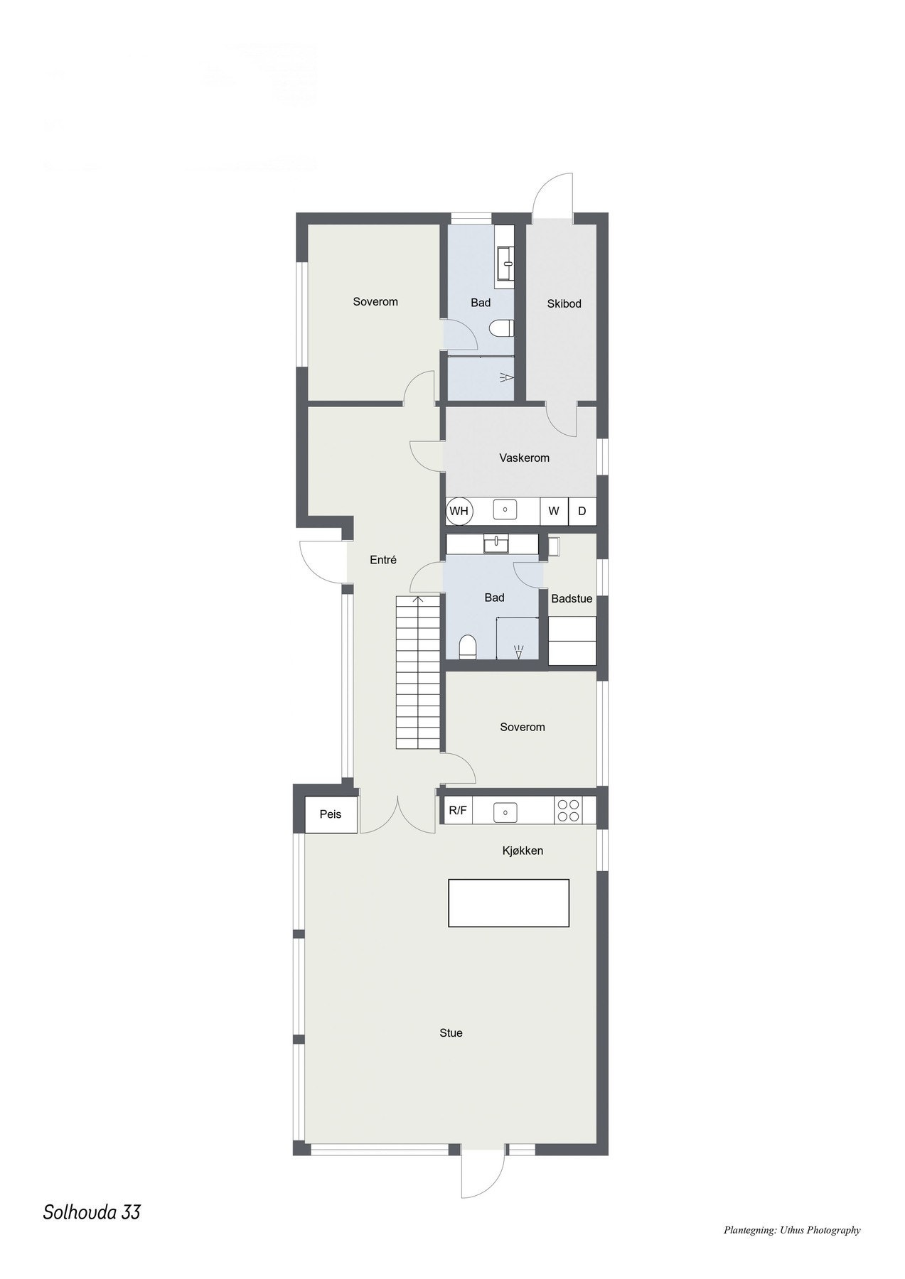 Plantegning 1. etg. Galleribilde