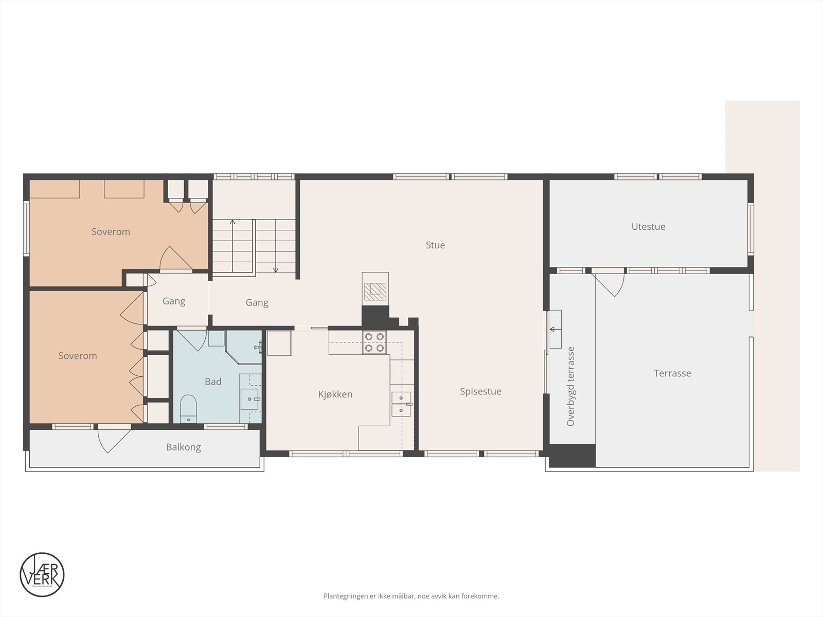 Plan hovedetasje/2 etasje. Galleribilde