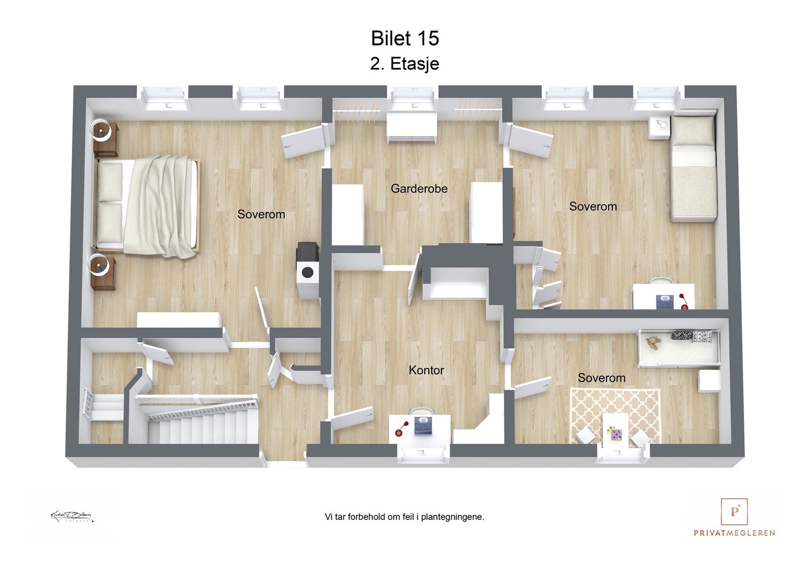 Plantegning 2. etasje Galleribilde