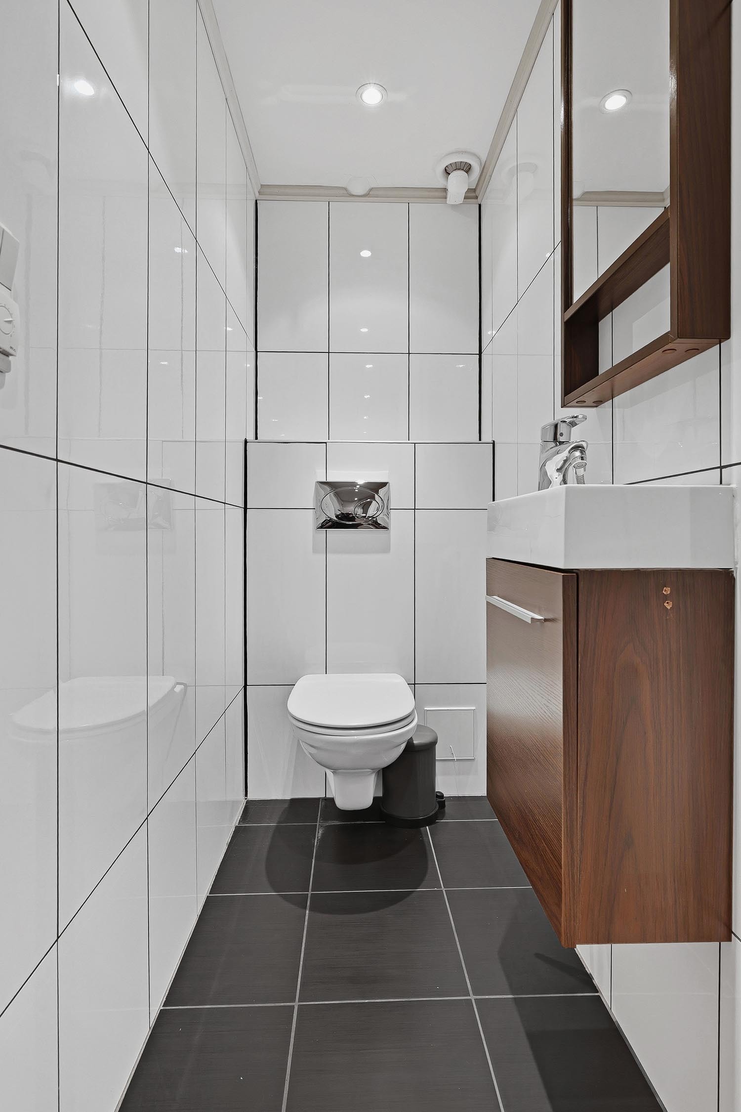 Separat WC med toalett og servant. Galleribilde