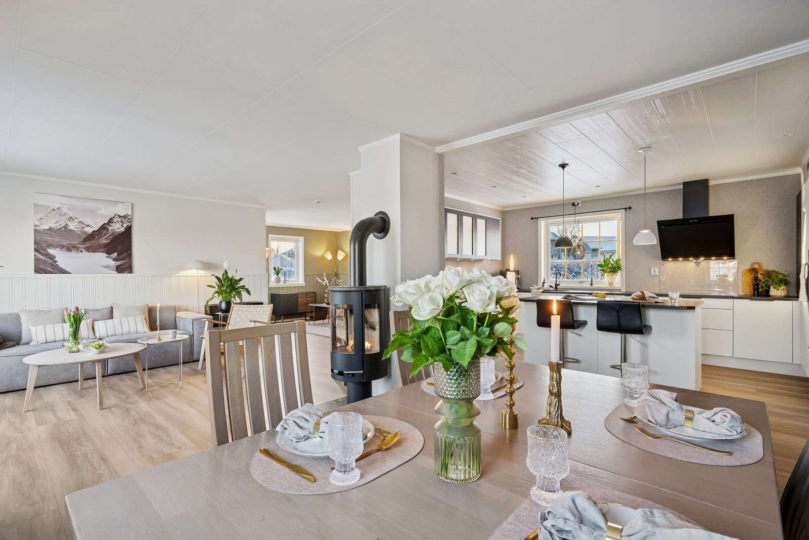 Smakfullt innredet. Galleribilde