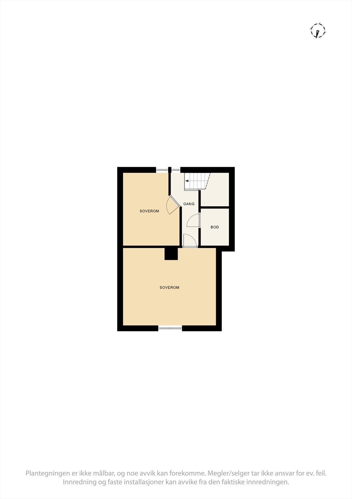 Plantegning 2. etasje Galleribilde