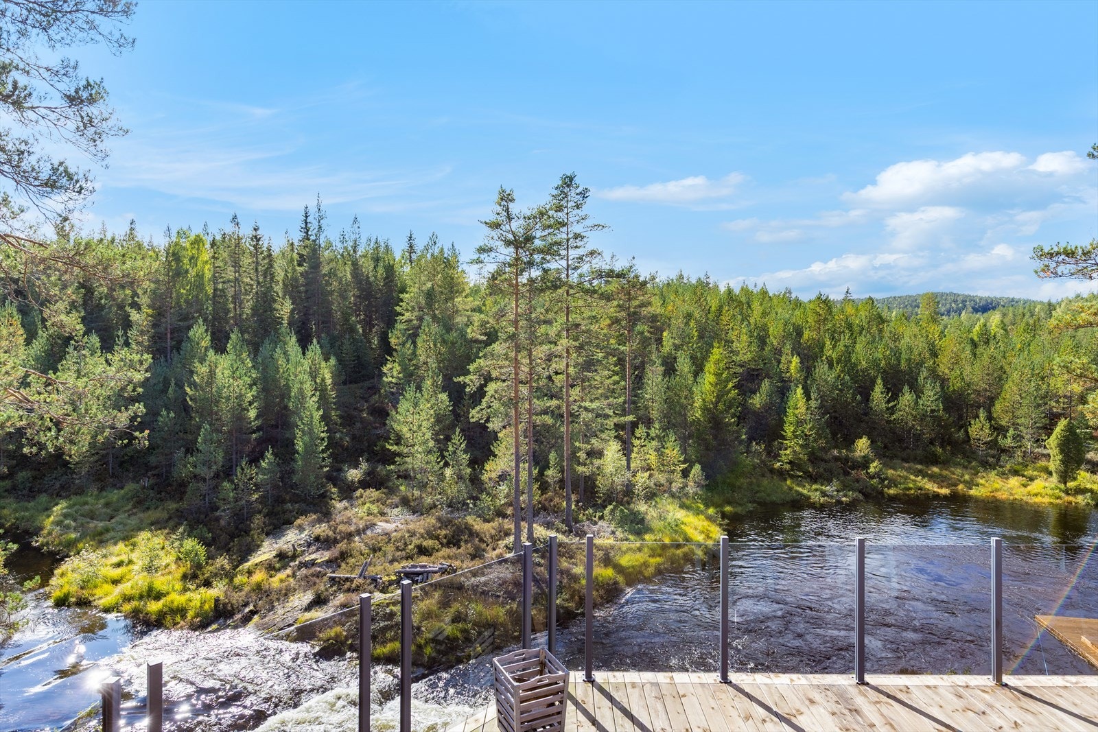 Nydelig utsikt fra terrasse Galleribilde