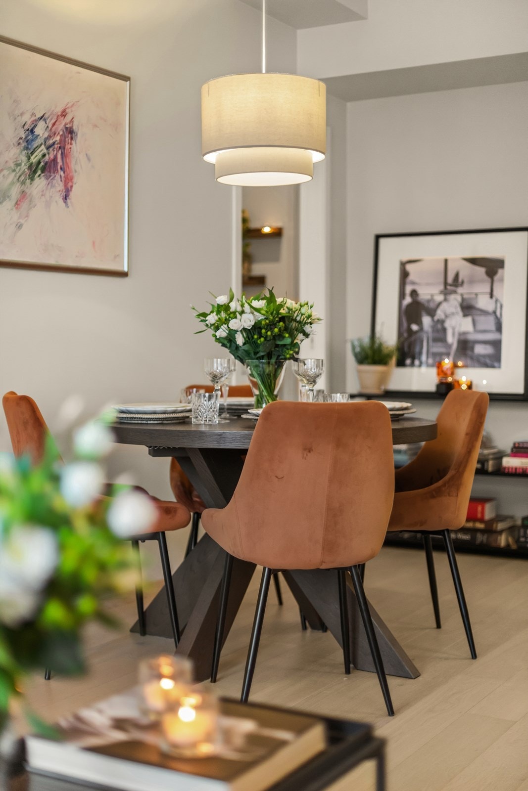 Leilighetens balanserte ventilasjon sørger for godt inneklima. Galleribilde