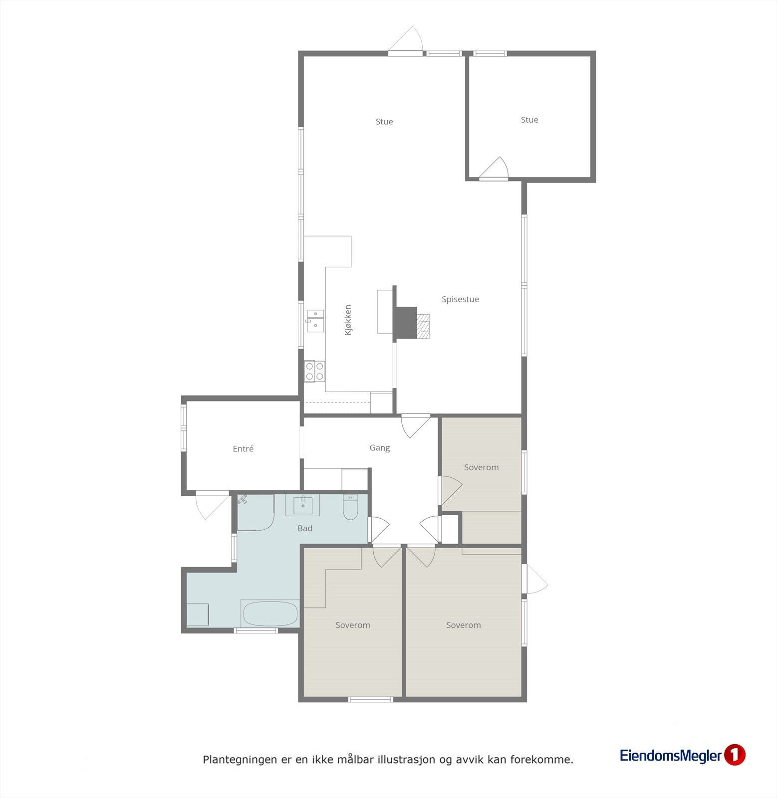 Planløysning hovedetasje Galleribilde