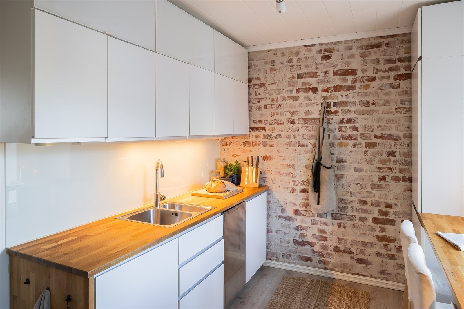 Kjøkkenet ble oppgradert i 2014. Galleribilde