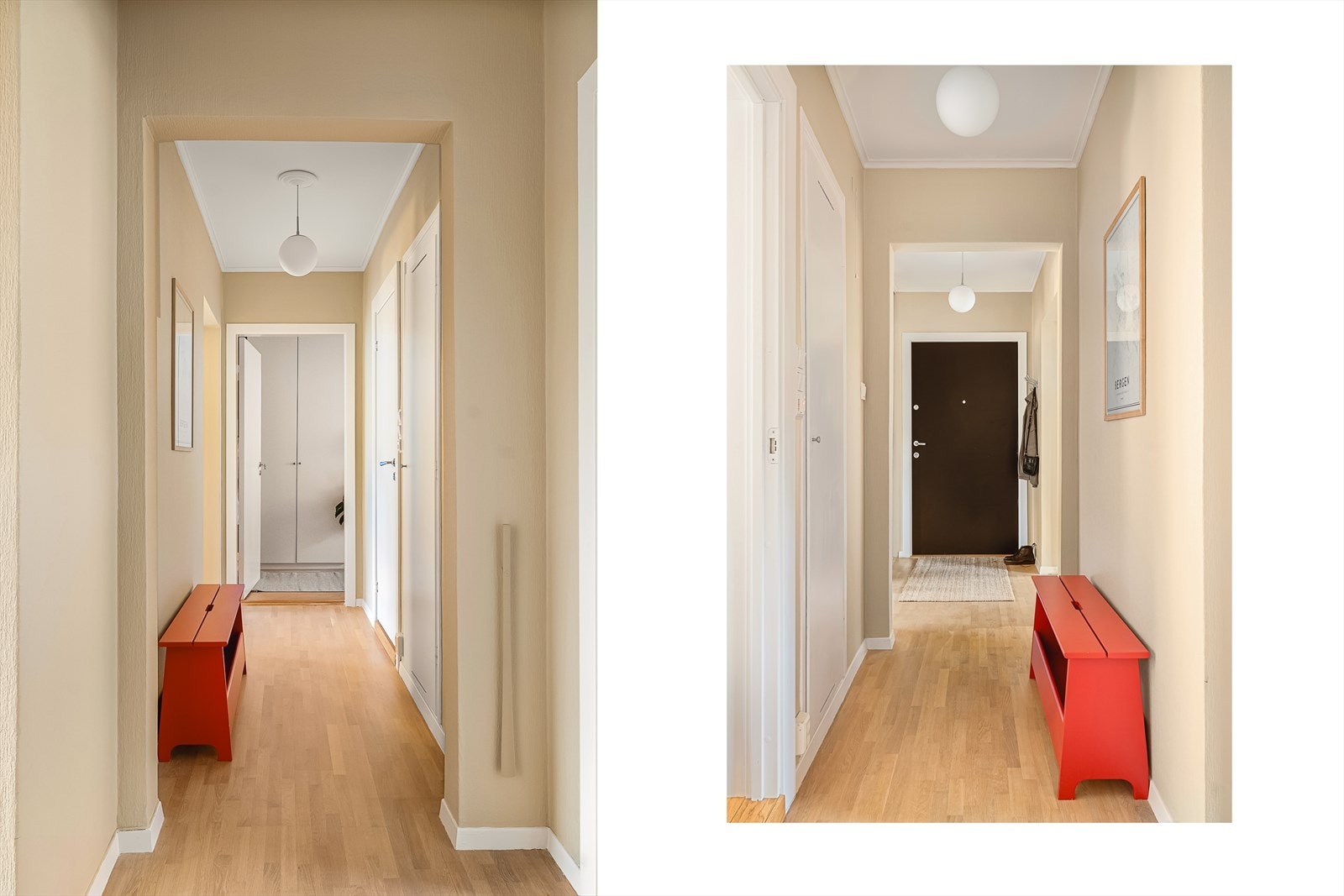 I tillegg disponerer leiligheten hele tre boder: to i u-etasje på 3,6 og 3,7 kvm, samt en bod i loftsetasje på 3,5 kvm, som gir ekstra plass til lagring og gjør boligen svært praktisk for alle behov. Galleribilde