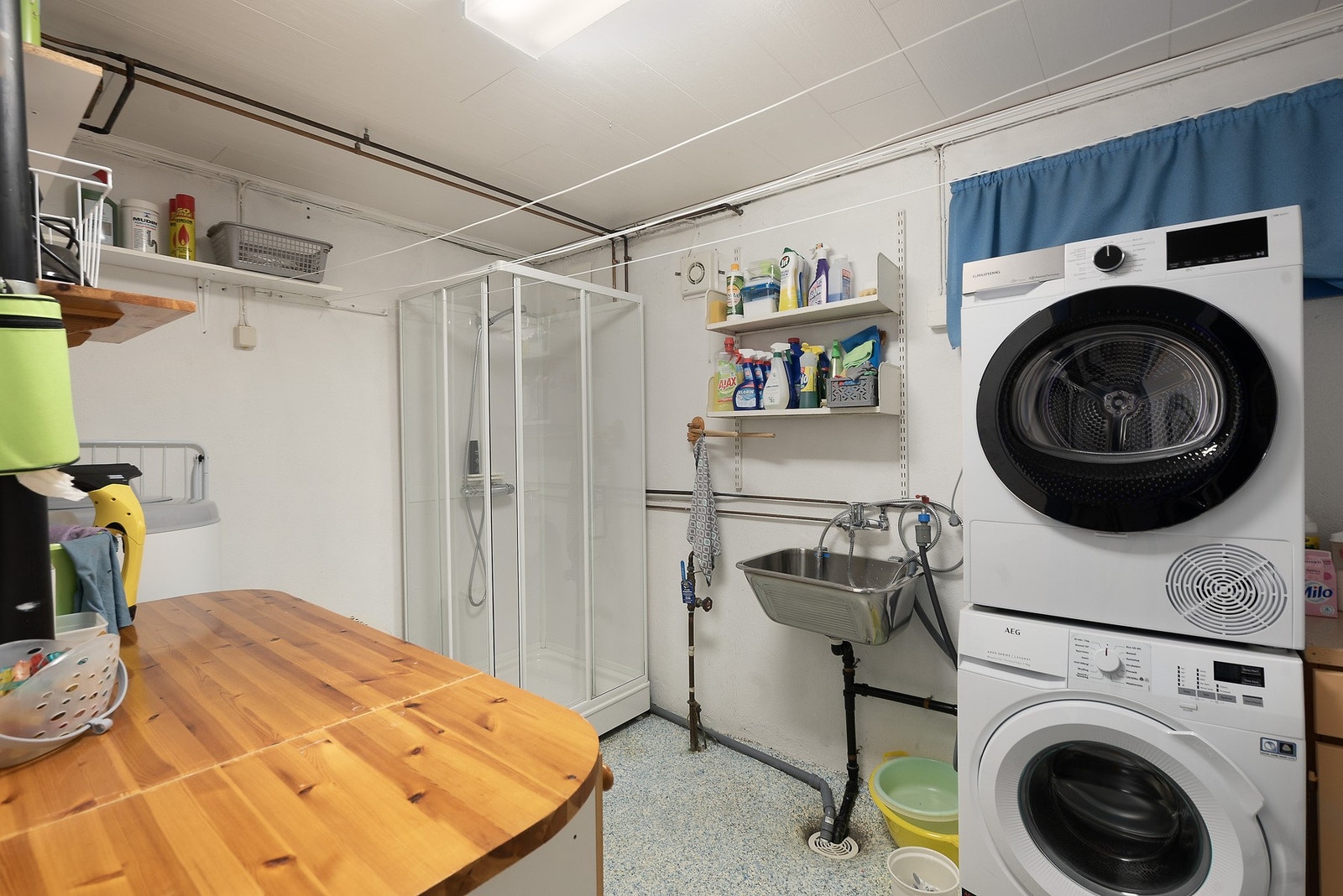 Vaskerom med gulvvarme og dusj Galleribilde