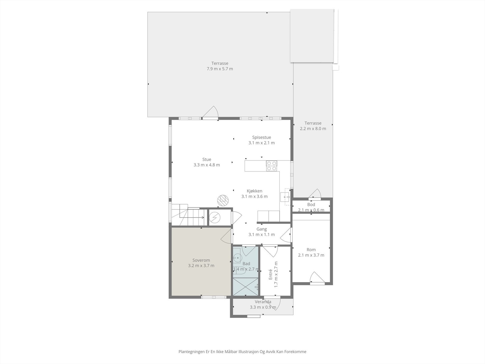 Plantegning - 1.etg Galleribilde