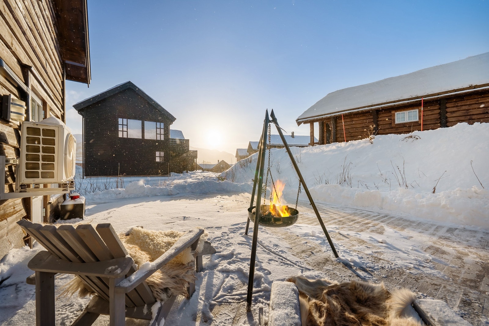 Gode solforhold og plass til koselige sittegrupper Galleribilde