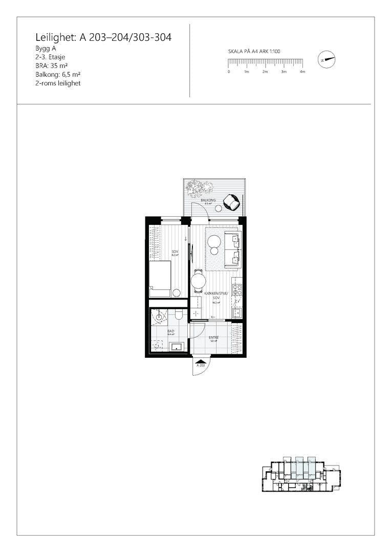 Planskisse - Karen Aunes veg 1A, 303 Galleribilde