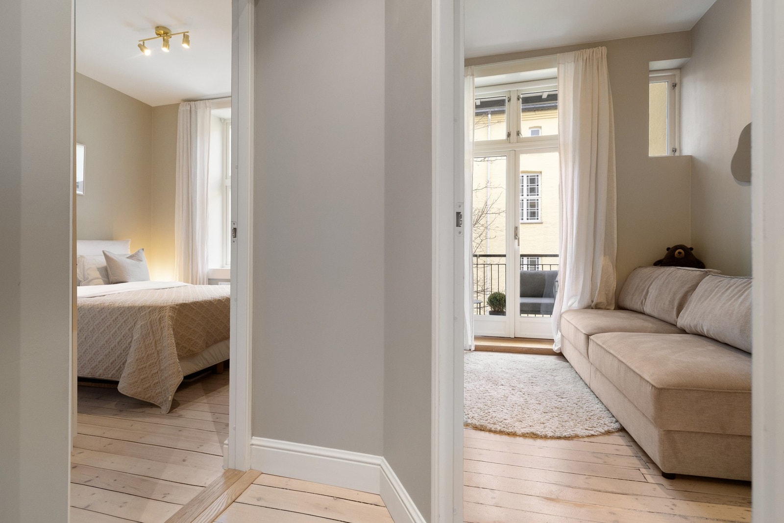 Leiligheten inneholder to gode soverom. Galleribilde