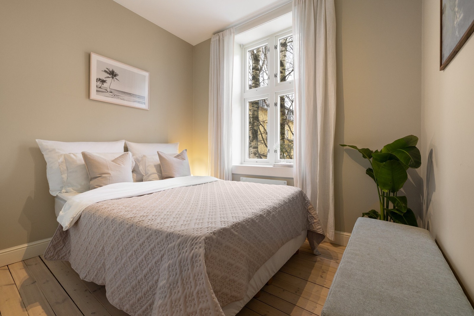 Lunt og pent hovedsoverom. Galleribilde