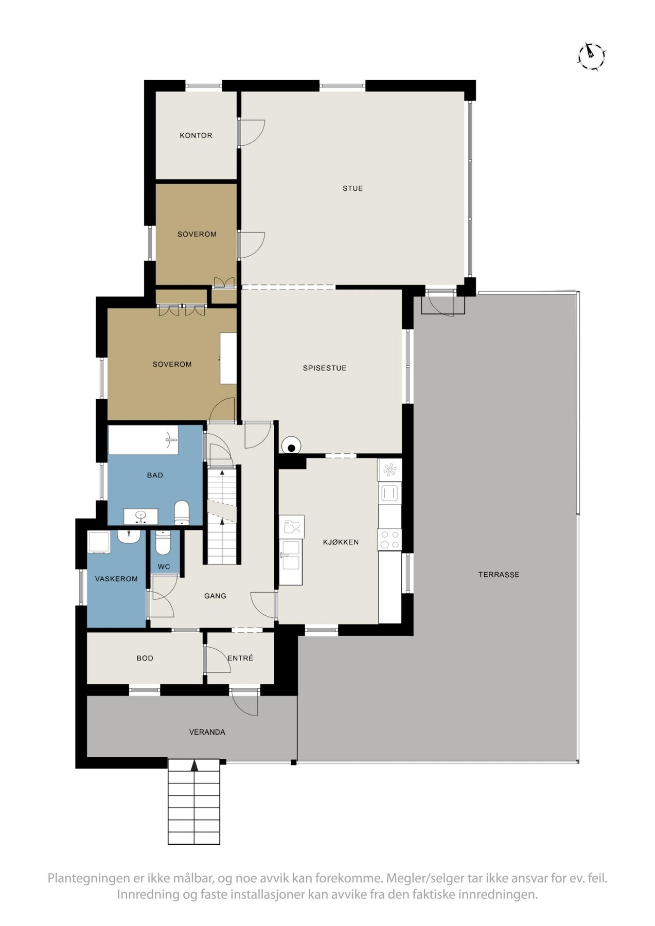 Plantegning hovedetasje Galleribilde